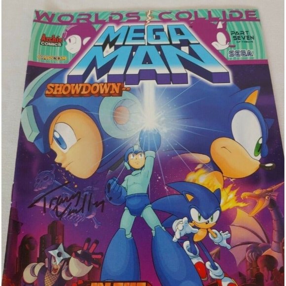 Mega Man Comic Books #26 Worlds Collide 7 of 12 August 2013 Signed Tracy Yardley - Picture 7 of 10